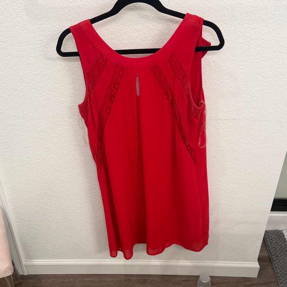 Francesca's Collections Vibrant Red Mini Dress